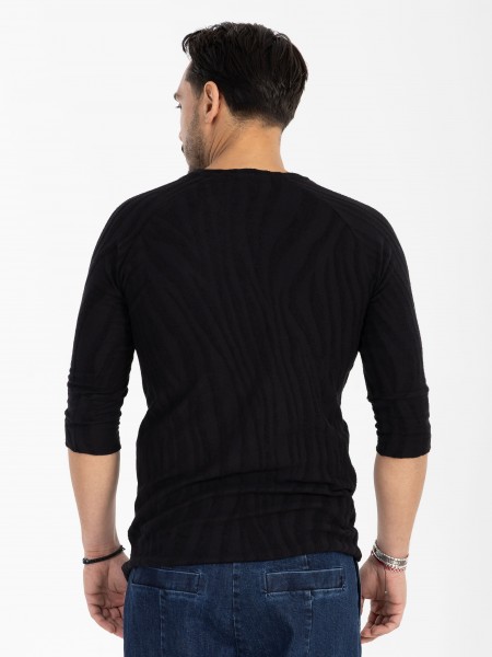 NINETEEN T-shirt X25-1076 Μαύρο NINETEEN - 2