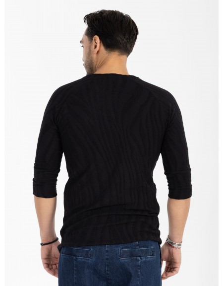 NINETEEN T-shirt X25-1076 Μαύρο NINETEEN - 2