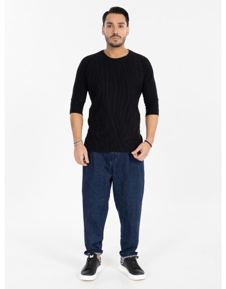 NINETEEN T-shirt X25-1076 Μαύρο NINETEEN - 5