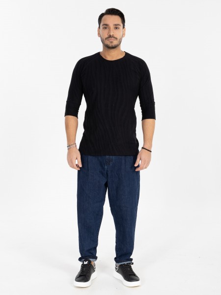 NINETEEN T-shirt X25-1076 Μαύρο NINETEEN - 9