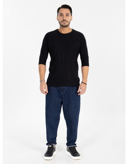 NINETEEN T-shirt X25-1076 Μαύρο NINETEEN - 9
