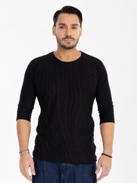 NINETEEN T-shirt X25-1076 Μαύρο NINETEEN - 3