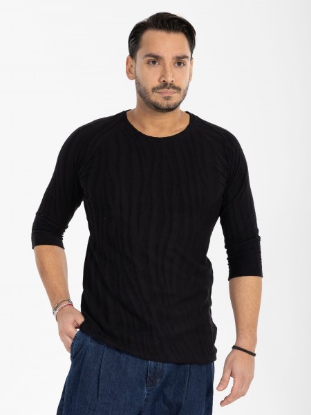NINETEEN T-shirt X25-1076 Μαύρο NINETEEN - 10