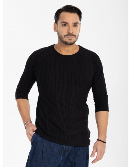 NINETEEN T-shirt X25-1076 Μαύρο NINETEEN - 10