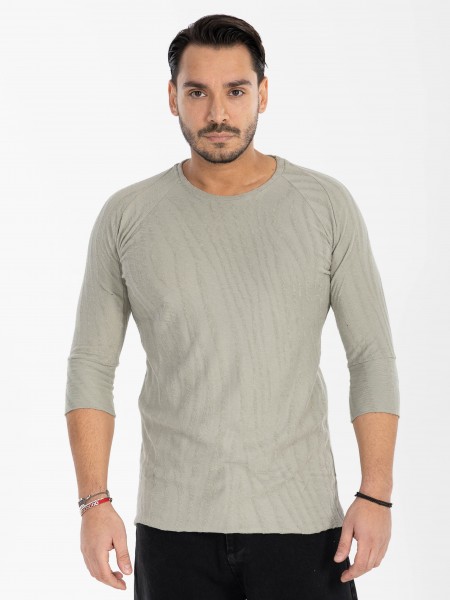 NINETEEN T-shirt X25-1076 Khaki NINETEEN - 1