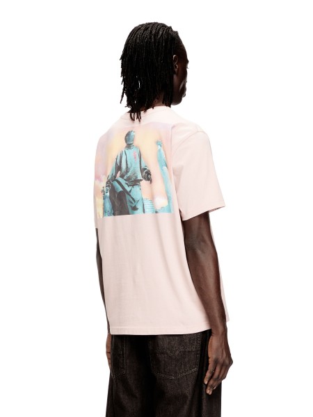 DIESEL T-shirt A20982-0QIAM Ροζ DIESEL - 2