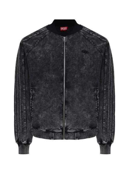 DIESEL Zip-up hoodie A19938-0DCCJ-02A Anthracite - Black DIESEL - 1