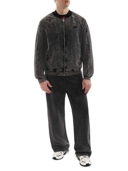 DIESEL Zip-up hoodie A19938-0DCCJ-02A Anthracite - Black DIESEL - 4