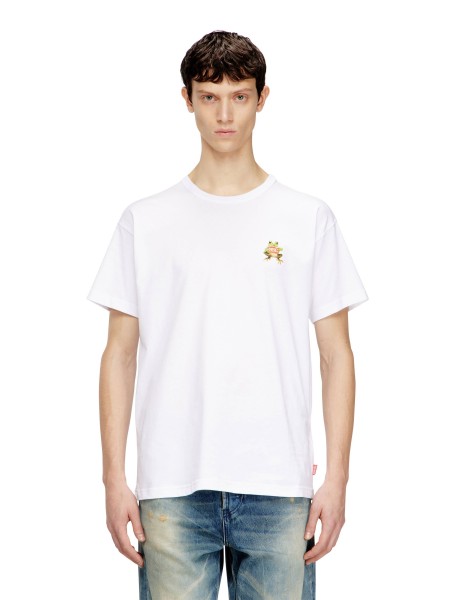 DIESEL T-shirt A21651-0PLAT-100 Λευκό DIESEL - 1