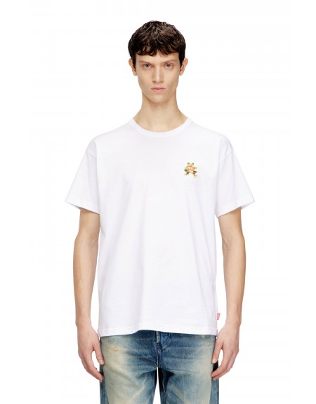 DIESEL T-shirt A21651-0PLAT-100 Λευκό DIESEL - 1