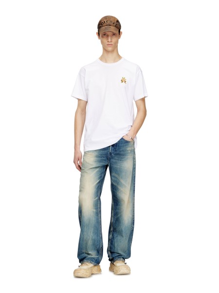 DIESEL T-shirt A21651-0PLAT-100 Λευκό DIESEL - 2