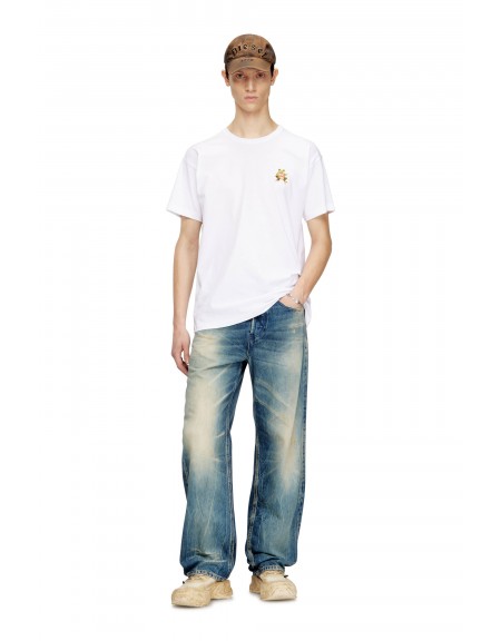 DIESEL T-shirt A21651-0PLAT-100 Λευκό DIESEL - 2