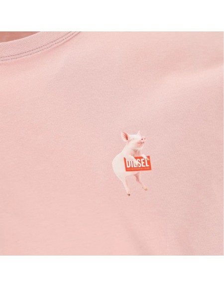 DIESEL T-shirt A2205-0PLAT-33L Pink DIESEL - 2