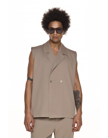DIVERSE Vest 26041083476 Beige DIVERSE - 1