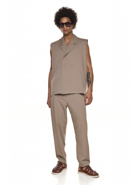 DIVERSE Vest 26041083476 Beige DIVERSE - 3