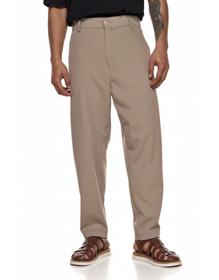 DIVERSE Παντελόνι 26044864476 Μπεζ DIVERSE - 1