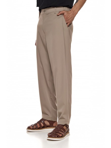 DIVERSE Παντελόνι 26044864476 Μπεζ DIVERSE - 2