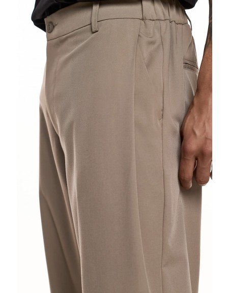 DIVERSE Παντελόνι 26044864476 Μπεζ DIVERSE - 4