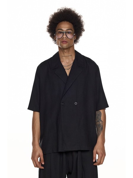 DIVERSE Short-sleeved shirt 26046390462 Black DIVERSE - 1