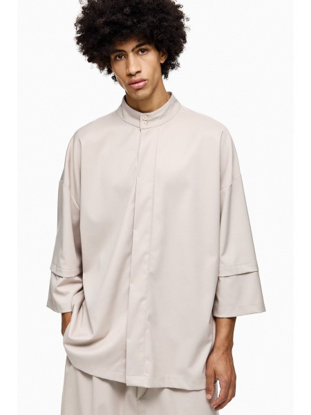 DIVERSE Short sleeve shirt mao 25046396455 Black DIVERSE - 1