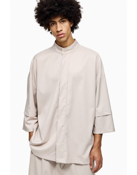 DIVERSE Short sleeve shirt mao 25046396455 Black DIVERSE - 1