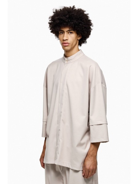 DIVERSE Short sleeve shirt mao 25046396455 Black DIVERSE - 2