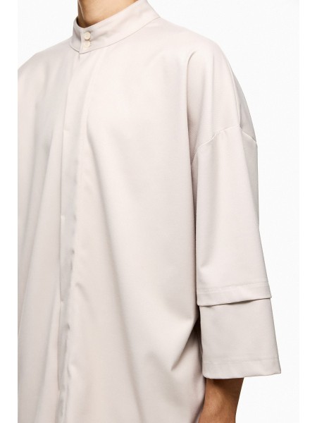 DIVERSE Short sleeve shirt mao 25046396455 Black DIVERSE - 7