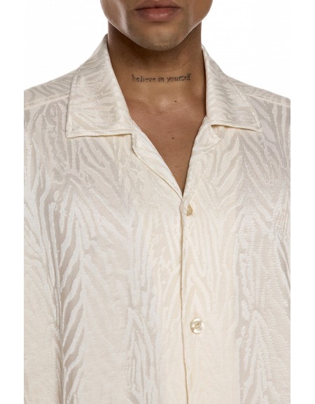 DIVERSE Short sleeve shirt 26046392473 Ecru - Beige DIVERSE - 5