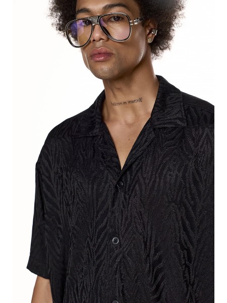 DIVERSE Short sleeve shirt 26046392473 Black DIVERSE - 2