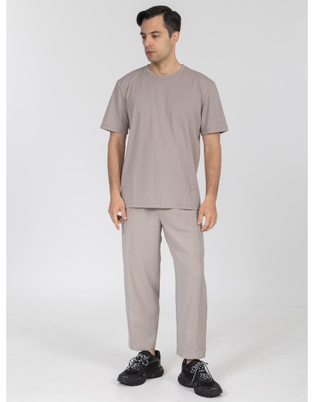 NINETEEN T-shirt K26-1053 Γκρι NINETEEN - 2