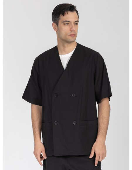 NINETEEN Short sleeve jacket K26-1024 Black NINETEEN - 7