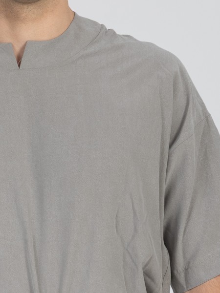 NINETEEN T-shirt K26-1013 Γκρι NINETEEN - 3