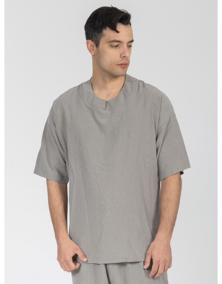 NINETEEN T-shirt K26-1013 Γκρι NINETEEN - 1