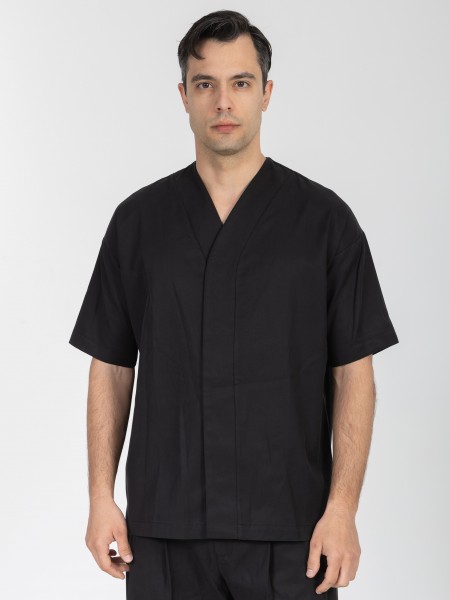 NINETEEN Short sleeve shirt K26-1062 Black NINETEEN - 1