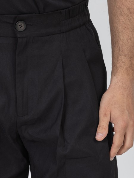 NINETEEN Pants K26-1064 Black NINETEEN - 3