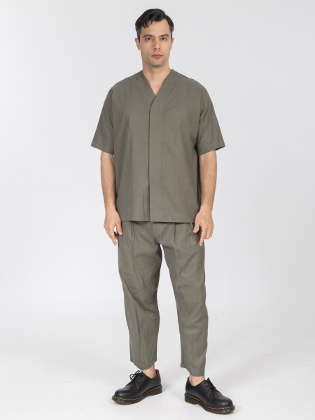 NINETEEN Pants K26-1064 Olive NINETEEN - 4