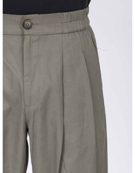 NINETEEN Pants K26-1064 Olive NINETEEN - 3