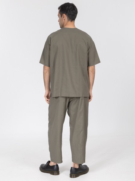 NINETEEN Short sleeve shirt K26-1062 Olive NINETEEN - 2