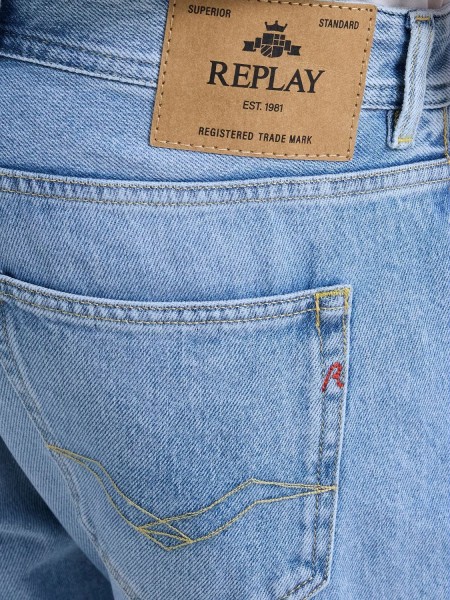 REPLAY Jean παντελόνι MA972.000.886 0C3 GROVER STRAIGHT Μπλε REPLAY - 4