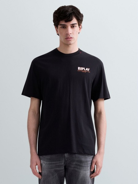 REPLAY T-shirt M3397.000.23608P Μαύρο REPLAY - 1
