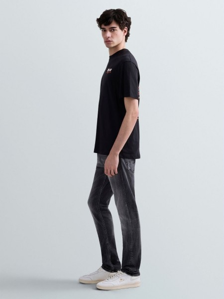 REPLAY T-shirt M3397.000.23608P Μαύρο REPLAY - 7