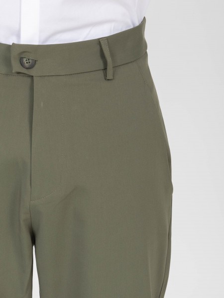 NINETEEN Pants K26-1007 Olive NINETEEN - 3