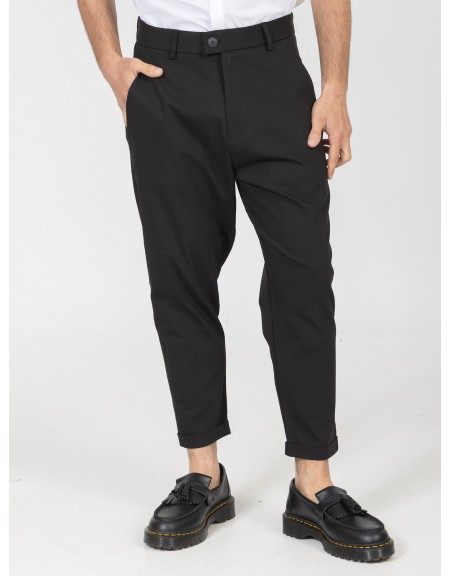 NINETEEN Pants K26-1007 Black NINETEEN - 1