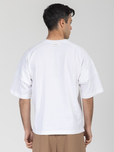 NINETEEN T-shirt K26-1031 Λευκό NINETEEN - 2