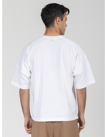 NINETEEN T-shirt K26-1031 Λευκό NINETEEN - 2