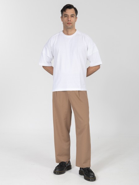 NINETEEN Pants K26-1006 Brown - Beige NINETEEN - 3