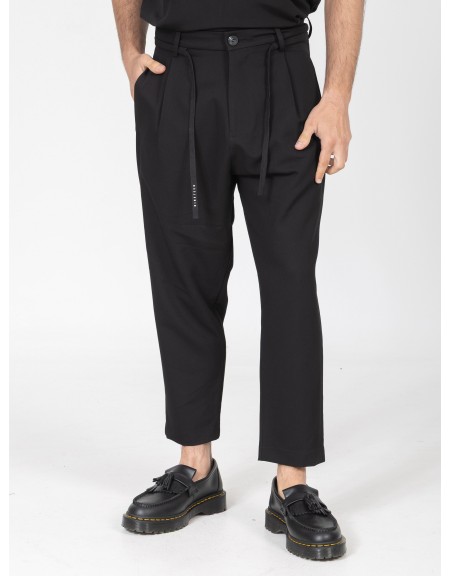 NINETEEN Pants K26-1010 Black NINETEEN - 1