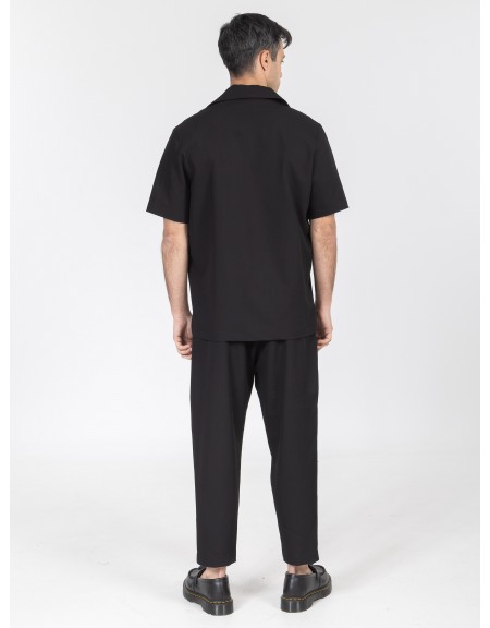 NINETEEN Short sleeve jacket K26-1005 Black NINETEEN - 4