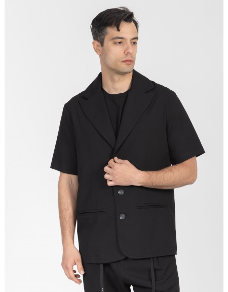 NINETEEN Short sleeve jacket K26-1005 Black NINETEEN - 7