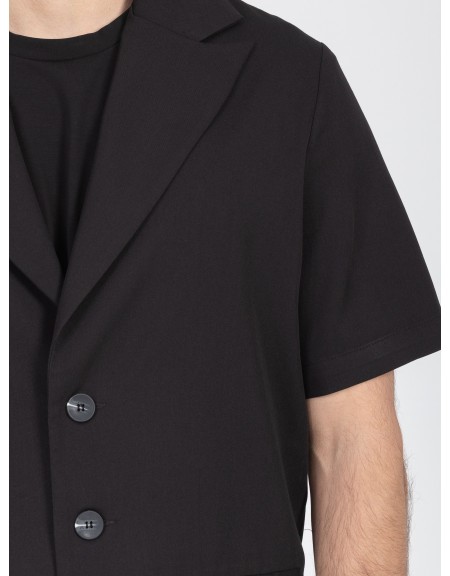 NINETEEN Short sleeve jacket K26-1005 Black NINETEEN - 3
